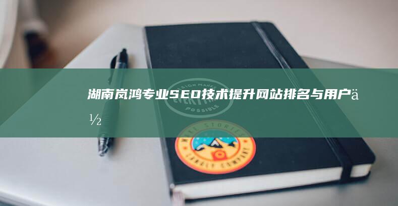 湖南岚鸿专业SEO技术：提升网站排名与用户体验的秘诀